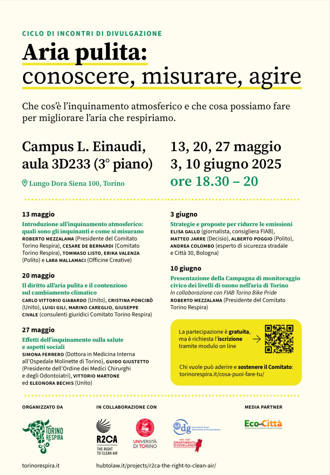 Aria pulita: conoscere, misurare, agire