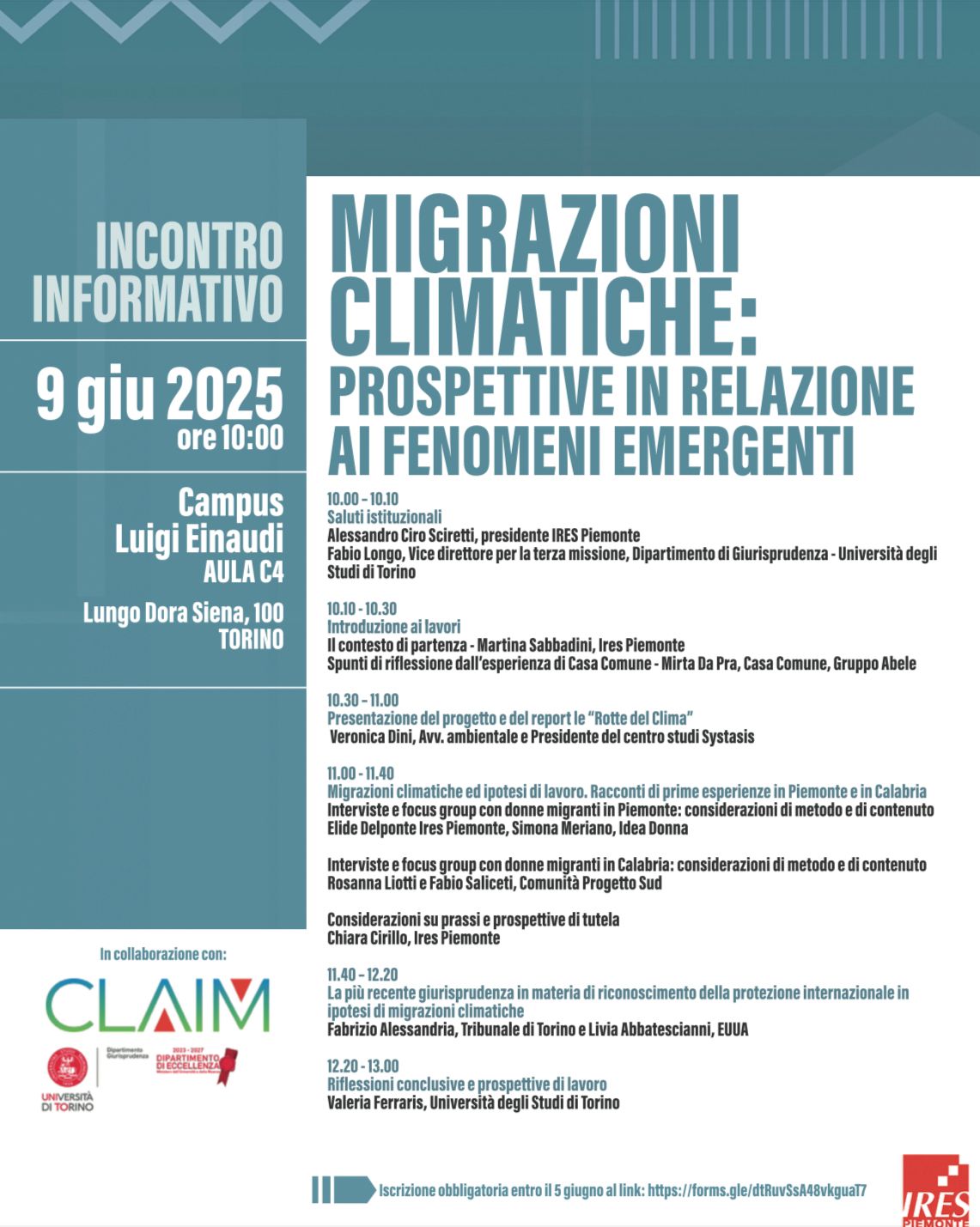 MIGRAZIONI CLIMATICHE: PROSPETTIVE IN RELAZIONE AI FENOMENI EMERGENTI