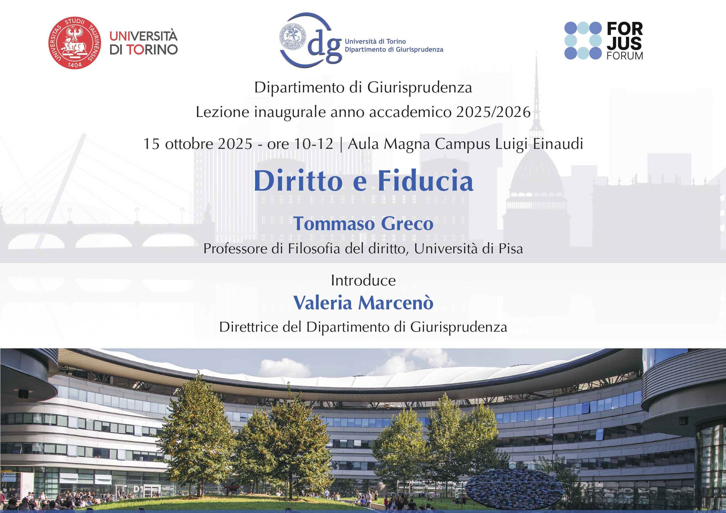 Lezione inaugurale anno accademico 2025/2026