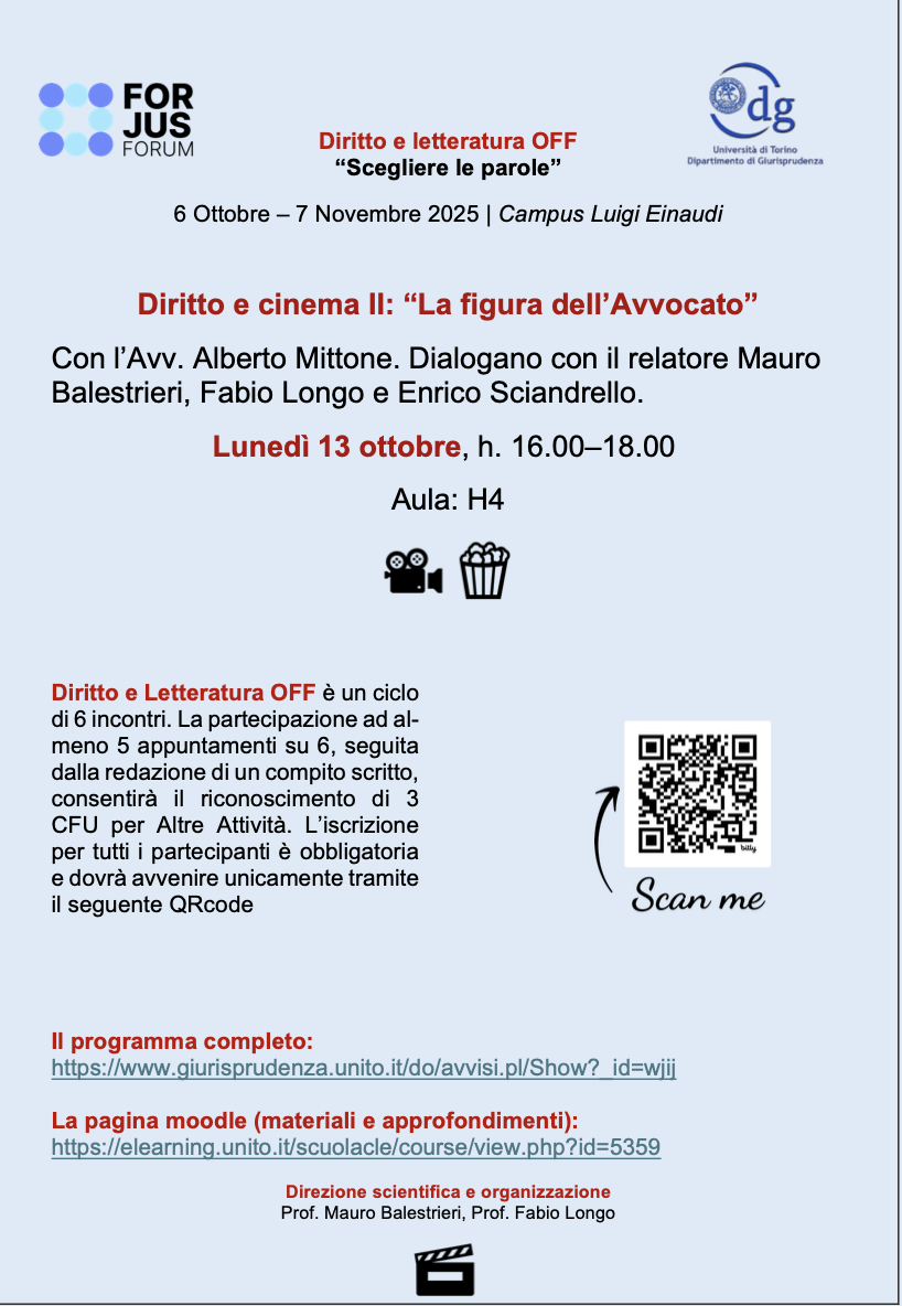 Diritto e Letteratura OFF – Scegliere le parole