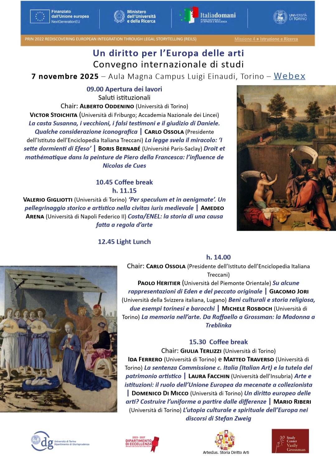 Un diritto per l’ Europa delle arti -Convegno internazionale di studi