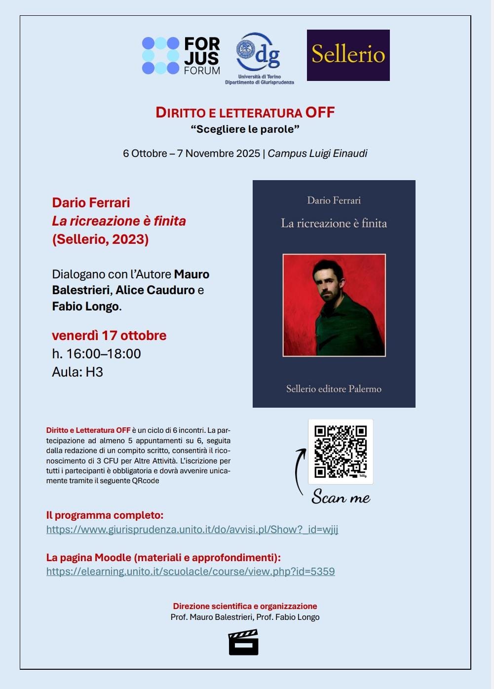 DIRITTO E LETTERATURA OFF “Scegliere le parole”
