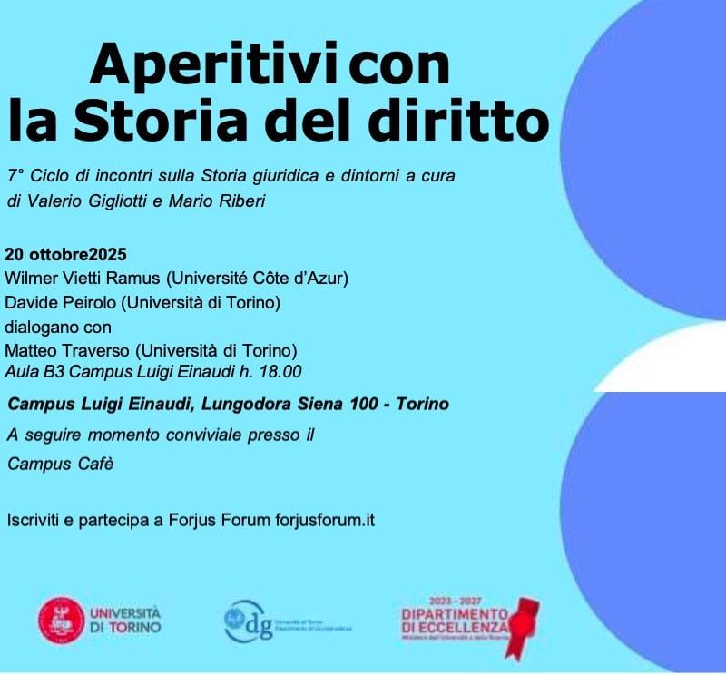 Aperitivi con la Storia del Diritto