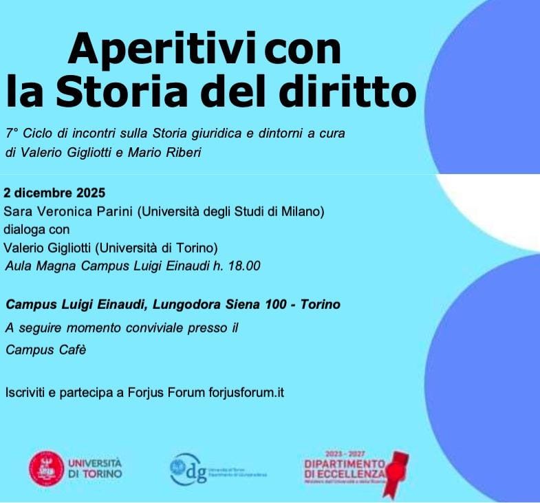 Aperitivi con la Storia del Diritto