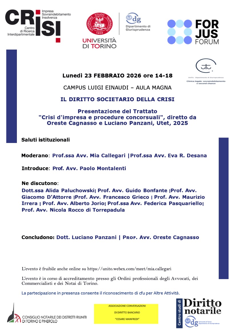 Convegno “Il diritto societario della crisi”